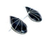 Native American Zuni Sterling Silver Onyx Post Earrings JX131046